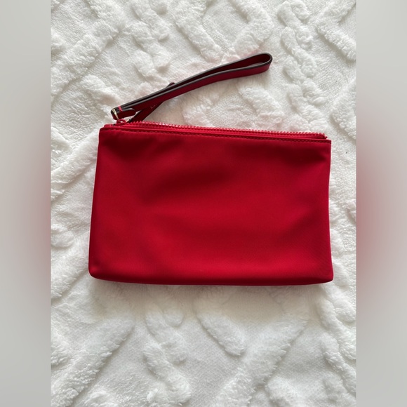 Kate Spade Jae nylon medium double zip wristlet, red - Picture 4 of 6